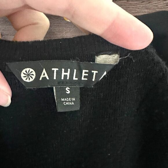 Athleta Sleeveless Knit Maxi Dress – Black & Blue, Size S, wool blend - Picture 5 of 5